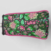 Roze Dame Slipper Bloem NH State Wildflower Golfheadcover (Voorkant)