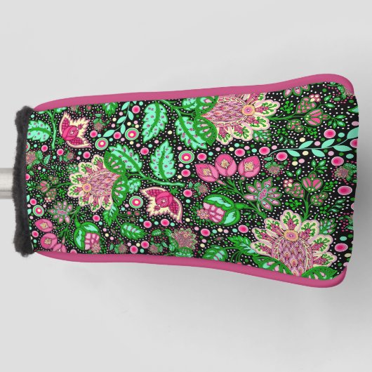 Roze Dame Slipper Bloem NH State Wildflower Golfheadcover (Voorkant)