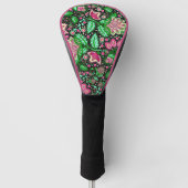 Roze Dame Slipper Bloem NH State Wildflower Golfheadcover (Voorkant)