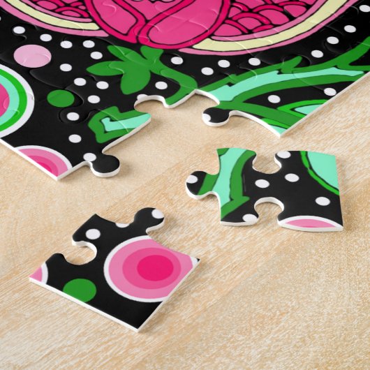 Roze Dame Slipper Bloem NH State Wildflower Legpuzzel (Zijkant)