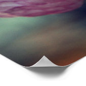 Roze dame Slipper met bezoek Green Insect Poster (Hoek)