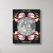 Roze Dame Slipper Orchid Creëer Uw Eigen Foto Canvas Afdruk (Voorkant)