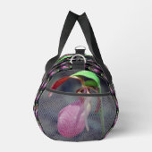 Roze dame Slipper Orchid Flower Personated Plunjezak (Rechts)