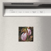 Roze Dame Slippers Flower Photography Magnet (Insitu (Vaatwasser))