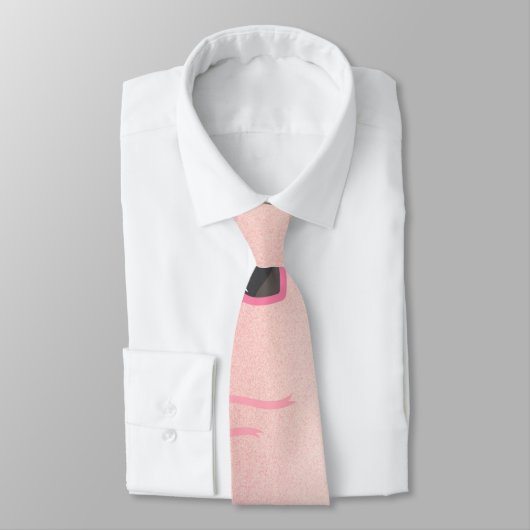Roze Dame Stropdas (Gebonden)