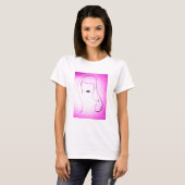 Roze dame t-shirt (Voorkant volledig)
