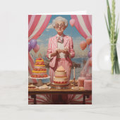 Roze Dame Verjaardagsfeestje (Voorkant)