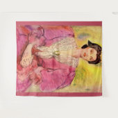 roze dame wandkleed (Voorkant (horizontaal))