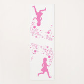 Roze dame. yogamat (Voorkant)