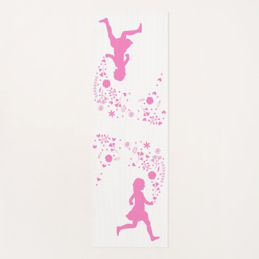 Roze dame. yogamat (Voorkant)
