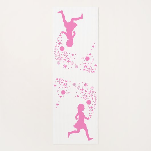 Roze dame. yogamat (Achterkant)