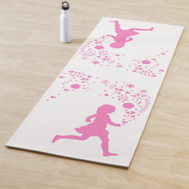 Roze dame. yogamat