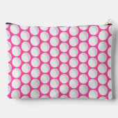 Roze Dames Golf INITIALEN Groen Preppy Fun Etui (Achterkant)