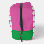Roze Dames Golf INITIALEN Groen Preppy Fun Toilettasje (Rechts)