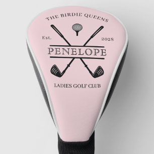 Roze Dames Golfclub Naam Golfheadcover