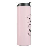 Roze Dames Golfclub Naam Thermosbeker (Gedraaid links)