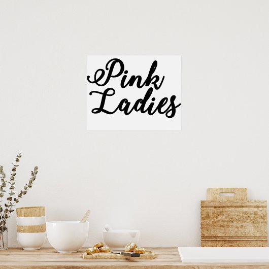 Roze dames poster (Keuken)