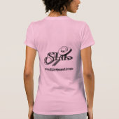 Roze dames Shilo "BAD GIRL"-camisole (gemonteerd) T-shirt (Achterkant)
