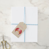 Roze Dames, Tweelingen Waterverf Cadeaulabel (Met Touw)