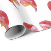 Roze Dames, Tweelingen Waterverf Cadeaupapier (Rol Hoek)