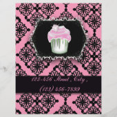 roze damesgebak bakkerij flyer (Achterkant)