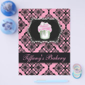 roze damesgebak bakkerij flyer (Enkel)