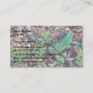 Roze damesglijper visitekaartje