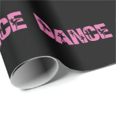 Roze DANCE met Ballerina Cutouts Cadeaupapier (Rol Hoek)