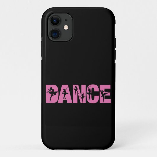 Roze DANCE met Ballerina Cutouts Case-Mate iPhone Case (Achterkant)