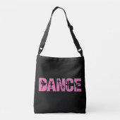 Roze DANCE met Ballerina Cutouts Crossbody Tas (Achterkant)