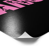 Roze DANCE met Ballerina Cutouts Foto Afdruk (Hoek)