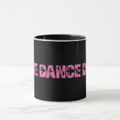 Roze DANCE met Ballerina Cutouts Mok (Midden)