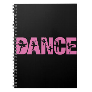 Roze DANCE met Ballerina Cutouts Notitieboek