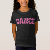Roze DANCE met Ballerina Cutouts T-shirt (Voorkant)