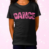 Roze DANCE met Ballerina Cutouts T-shirt