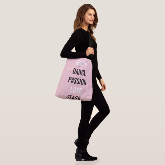 Roze Dancer Professional Accessory Rehearings Crossbody Tas (Op model)