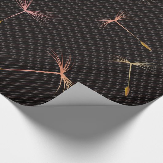 Roze Dandelion Cadeaupapier (Hoek)