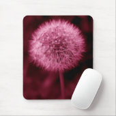 Roze Dandelion Mousepad Muismat (Met muis)
