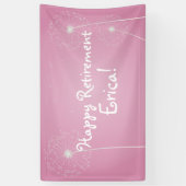 Roze Dandelion, Pensioenpartij Spandoek (Verticaal)