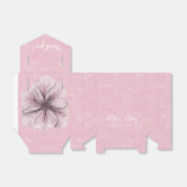  Roze Dank u Floral Bedankdoosjes (Uitgevouwen)