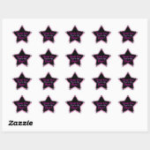 Roze dank u | Je bent de beste Star Sticker (Vel)