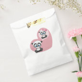Roze dank u Panda Teddy Bear bruiloft feest Bedankzakje (Gezegeld)