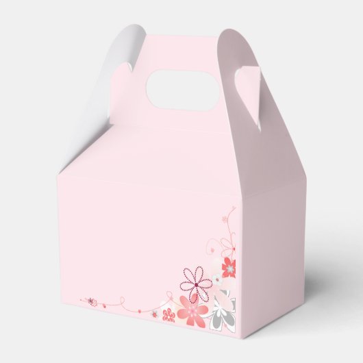  Roze DANK VOOR HET KOMEN! Christening Bedankdoosjes (Achterkant)