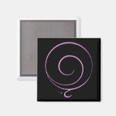 Roze Dankbaarheid  Magneet (Voorkant / Achterkant)