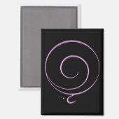 Roze Dankbaarheid  Magneet (Voorkant / Achterkant)