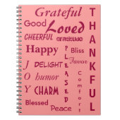  roze dankbaarheid notitieboek (Voorkant)