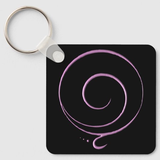 Roze Dankbaarheid  Sleutelhanger (Voorkant)