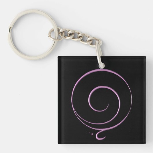 Roze Dankbaarheid Sleutelhanger (Voorkant)