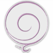 Roze Dankbaarheid  Sticker (Voorkant)