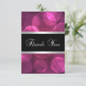 Roze Dankkaartjes Bedankkaart (Staand voorkant)